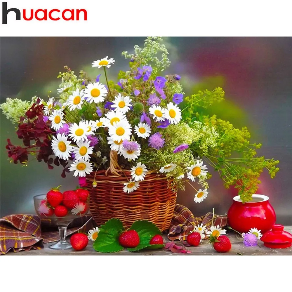 HUACAN Full Square Diamond Embroidery Flower 5D DIY Diamond Painting Diamond Mosaic Rhinestones Decor Home New Year Gift
HUACAN Full Square Diamond Embroidery Flower 5D DIY Diamond Painting Diamond Mosaic Rhinestones Decor Home New Year Gift