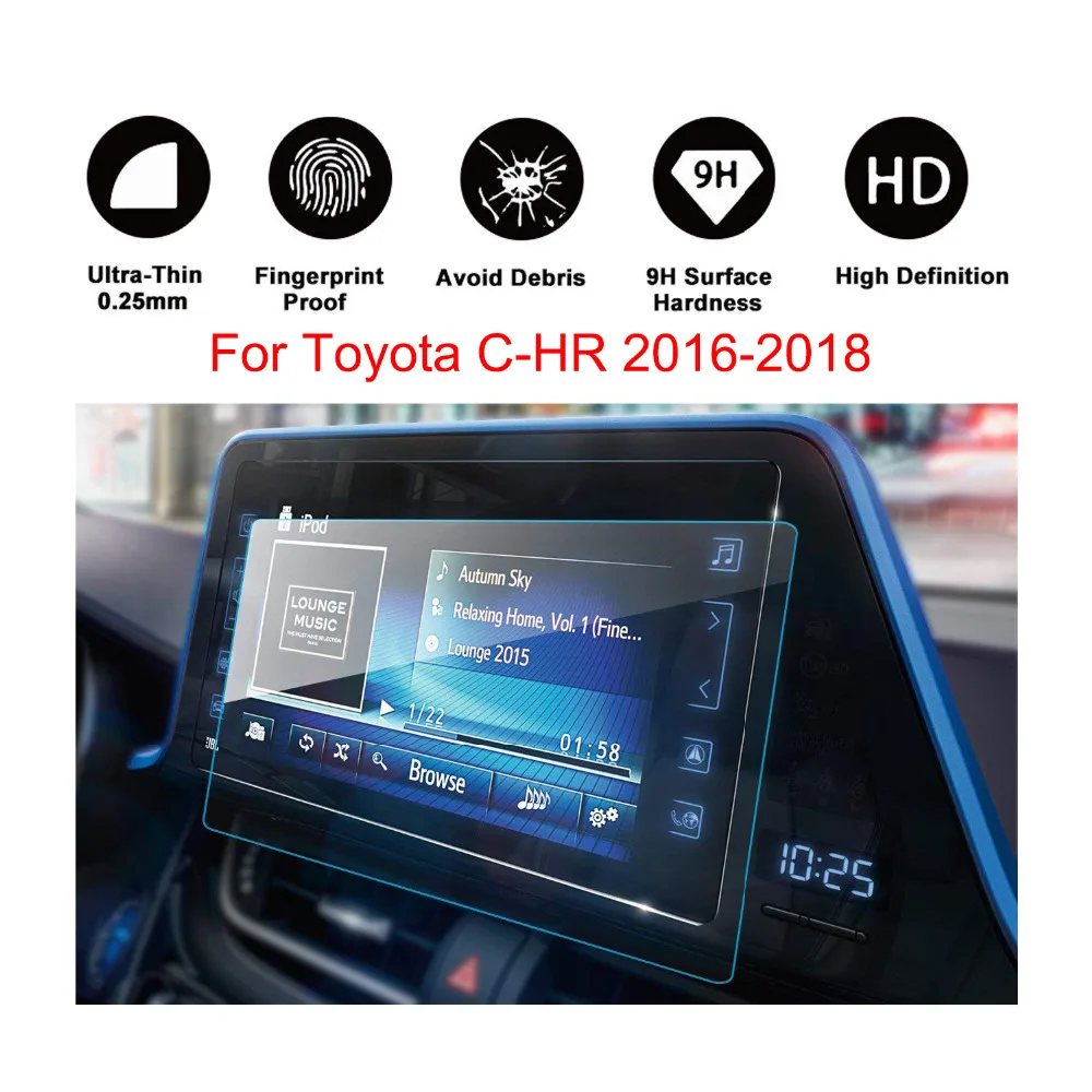 Large GPS Navigation Screen Protector Anti-Fingerprint Tempered Films for Toyota C-HR CHR 2016 2017 2018 2019 (1pcs)
Large GPS Navigation Screen Protector Anti-Fingerprint Tempered Films for Toyota C-HR CHR 2016 2017 2018 2019 (1pcs)