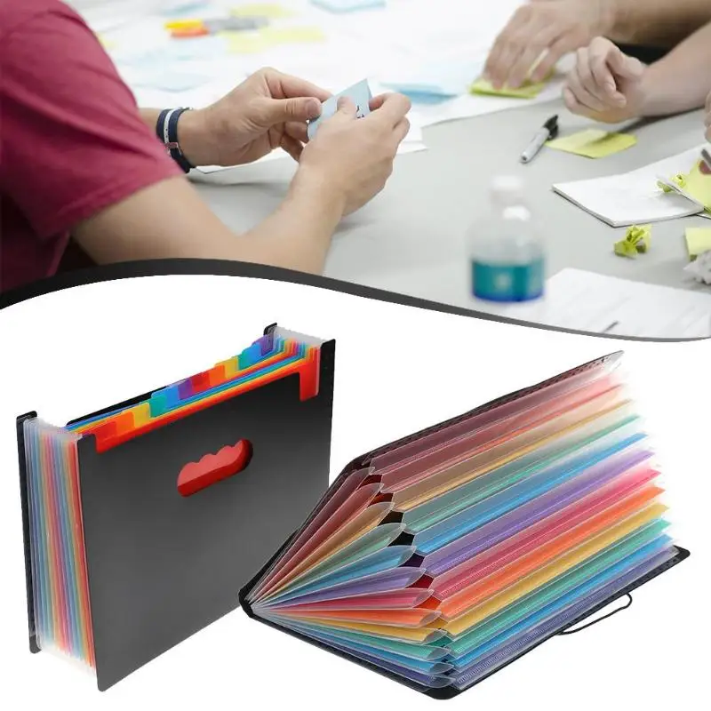 12 Pockets Expanding Files Folder Portable Accordion A4 Paper Size File Organizer Multicolor Stand School Office Filling Bags 
12 Pockets Expanding Files Folder Portable Accordion A4 Paper Size File Organizer Multicolor Stand School Office Filling Bags