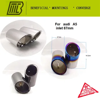 Car Exhaust resistance Muffler Universal Modified Tail tip Pipe for AUDI A5 Inlet 87mm.length 145mm soprt car use
Car Exhaust resistance Muffler Universal Modified Tail tip Pipe for AUDI A5 Inlet 87mm.length 145mm soprt car use