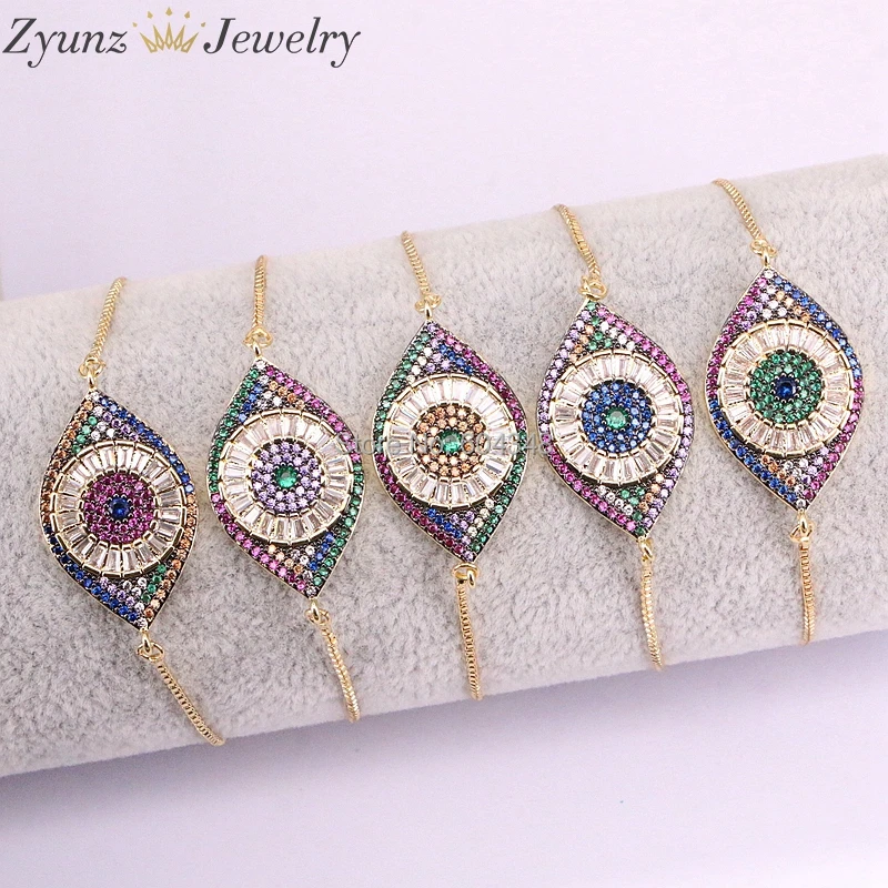 5PCS ZYZ330-4219 Top Quality Multicolor Cubic Zirconia Oval Eye Design Zircon CZ Bracelets for women
5PCS ZYZ330-4219 Top Quality Multicolor Cubic Zirconia Oval Eye Design Zircon CZ Bracelets for women