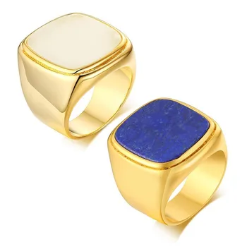 Retro Big Square Stone Signet Rings for Women Jewelry Gold Tone anel feminino Family Inheritance Gifts
Retro Big Square Stone Signet Rings for Women Jewelry Gold Tone anel feminino Family Inheritance Gifts