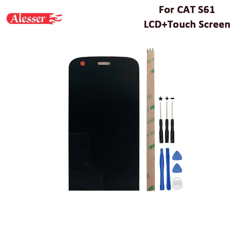 Alesser For CAT S61 LCD Display And Touch Screen 5.2'' Assembly Repair Parts For CAT S61 Phone With Tools And Adhesive In Stock
Alesser For CAT S61 LCD Display And Touch Screen 5.2'' Assembly Repair Parts For CAT S61 Phone With Tools And Adhesive In Stock