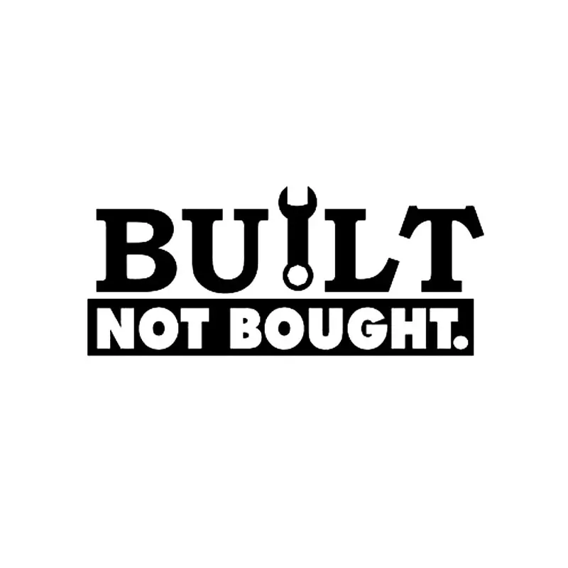 15.2cm * 6.5cm For Built Not Bought Purchased Vinyl JdM Car Sticker Car Styling Decal Accessories
15.2cm * 6.5cm For Built Not Bought Purchased Vinyl JdM Car Sticker Car Styling Decal Accessories