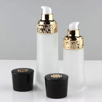 Hot sell empty frosted 60ml lotion pump bottle with black cap, cosmetic container 2 oz glass bottle with dispenser
Hot sell empty frosted 60ml lotion pump bottle with black cap, cosmetic container 2 oz glass bottle with dispenser