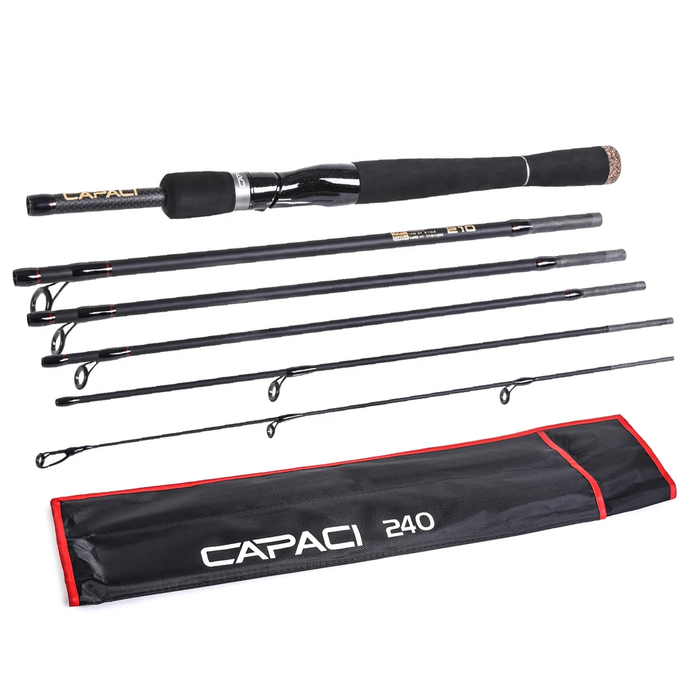 Fishing Rod 2.1m / 2.4m 6 Sections Carbon Spinning Casting Fishing Rod Lure Fishing Rod Hand Pole Fishing Tackle
Fishing Rod 2.1m / 2.4m 6 Sections Carbon Spinning Casting Fishing Rod Lure Fishing Rod Hand Pole Fishing Tackle