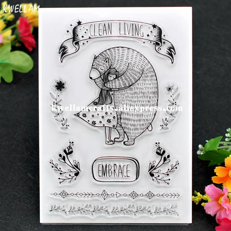 EMBRACE Flowers Scrapbook DIY photo cards rubber stamp clear stamp transparent stamp 11x16cm KW7122228
EMBRACE Flowers Scrapbook DIY photo cards rubber stamp clear stamp transparent stamp 11x16cm KW7122228