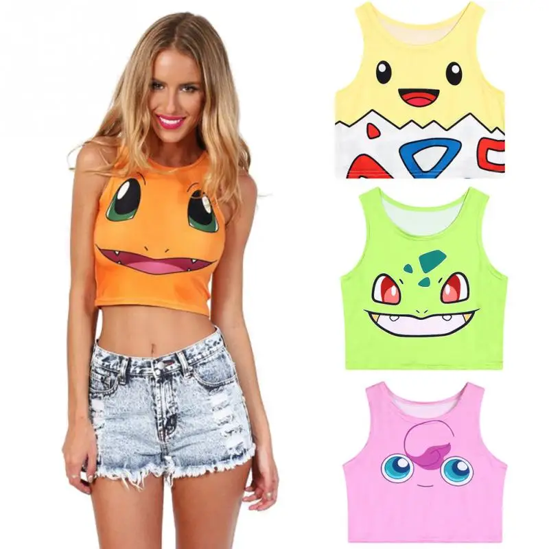 New arrival Cartoon cute Pattern Crop Top Women Camis Print tank tops Colorful sleeveless Tee Vest
New arrival Cartoon cute Pattern Crop Top Women Camis Print tank tops Colorful sleeveless Tee Vest