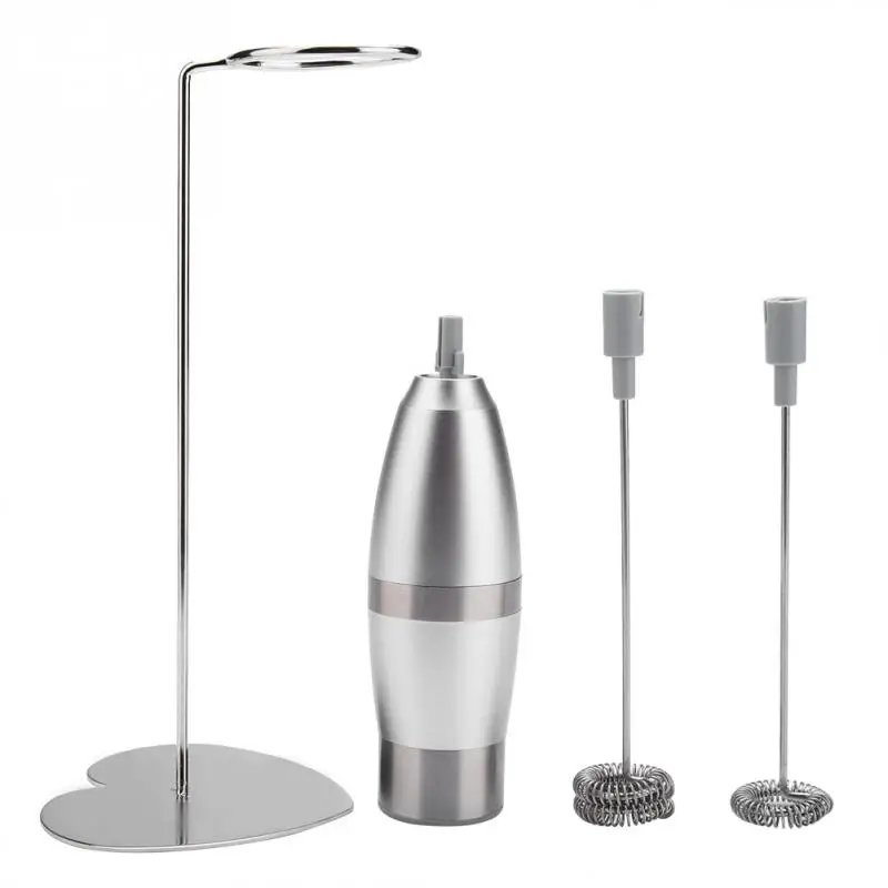 New Battery Operated Handheld Electric Milk Frother Coffee Milk Foam Make Device with Stainless Steel Holder Kitchen Gadget
New Battery Operated Handheld Electric Milk Frother Coffee Milk Foam Make Device with Stainless Steel Holder Kitchen Gadget