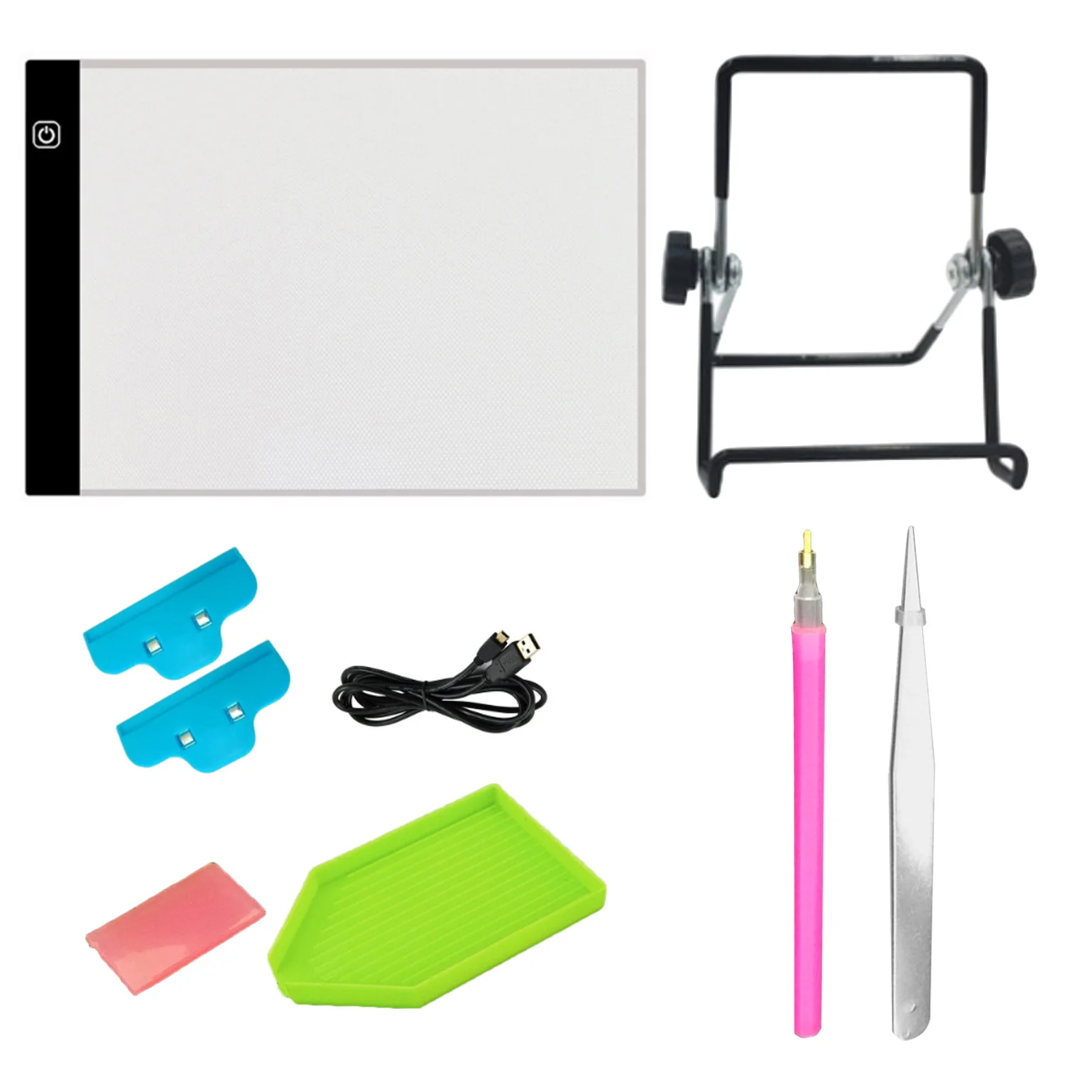 9x DIY Diamond Painting Rhinestone Drawing Embroidery Cross Stitch Tool A4 LED Light Pad Clip Bracket Glue Sticky Pen Plate Toy
9x DIY Diamond Painting Rhinestone Drawing Embroidery Cross Stitch Tool A4 LED Light Pad Clip Bracket Glue Sticky Pen Plate Toy