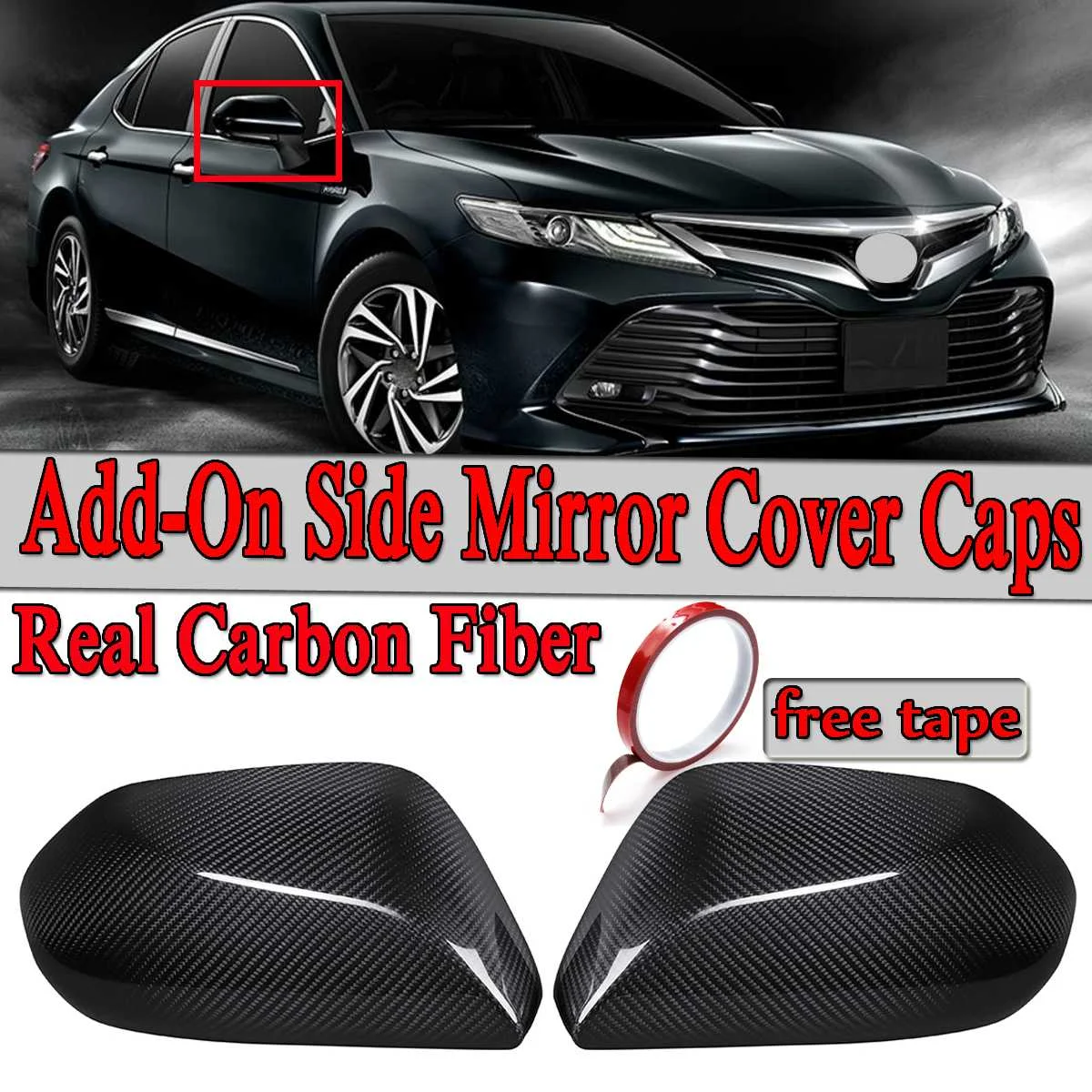2x Real Carbon Fiber Add-On Car Side View Rearview Mirror Cover Caps Trim Sticker Fits For Toyota Camry LE SE XLE XSE 2018
2x Real Carbon Fiber Add-On Car Side View Rearview Mirror Cover Caps Trim Sticker Fits For Toyota Camry LE SE XLE XSE 2018