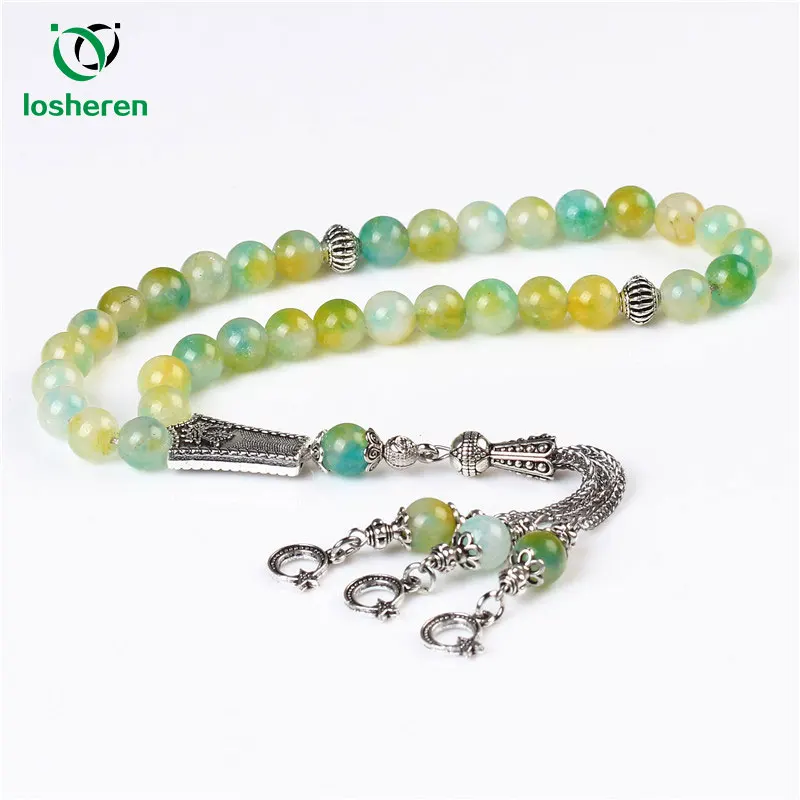 LOSHEREN New Stones Beads 33 Islamic Rosary Muslim Tasbih Allah Beads Man Bracelet Ramadan Gift 8mm Beads Tesbih Misbaha
LOSHEREN New Stones Beads 33 Islamic Rosary Muslim Tasbih Allah Beads Man Bracelet Ramadan Gift 8mm Beads Tesbih Misbaha