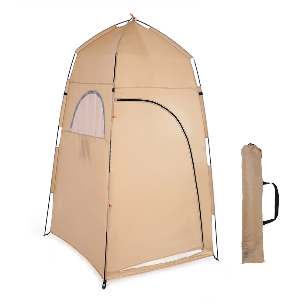 

TOMSHOO Pop Up Camping Tent Outdoor Privacy Toilet Tent Shower Bath Changing Fitting Room Tent Beach Sun Shelter with 8 Peg
