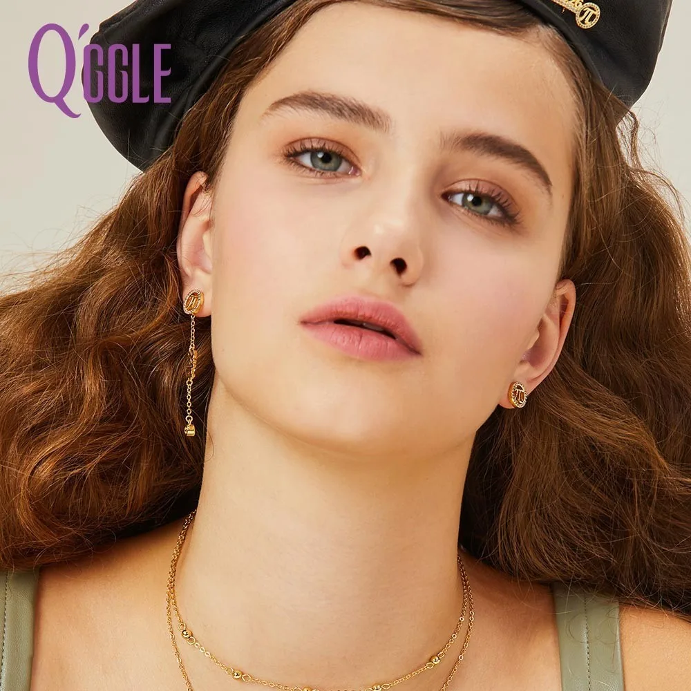 Qggle Gold Color Drop Earrings for Women Irregular Stud Round Mathematics Crystal Earrings Female Jewelry 2019
Qggle Gold Color Drop Earrings for Women Irregular Stud Round Mathematics Crystal Earrings Female Jewelry 2019