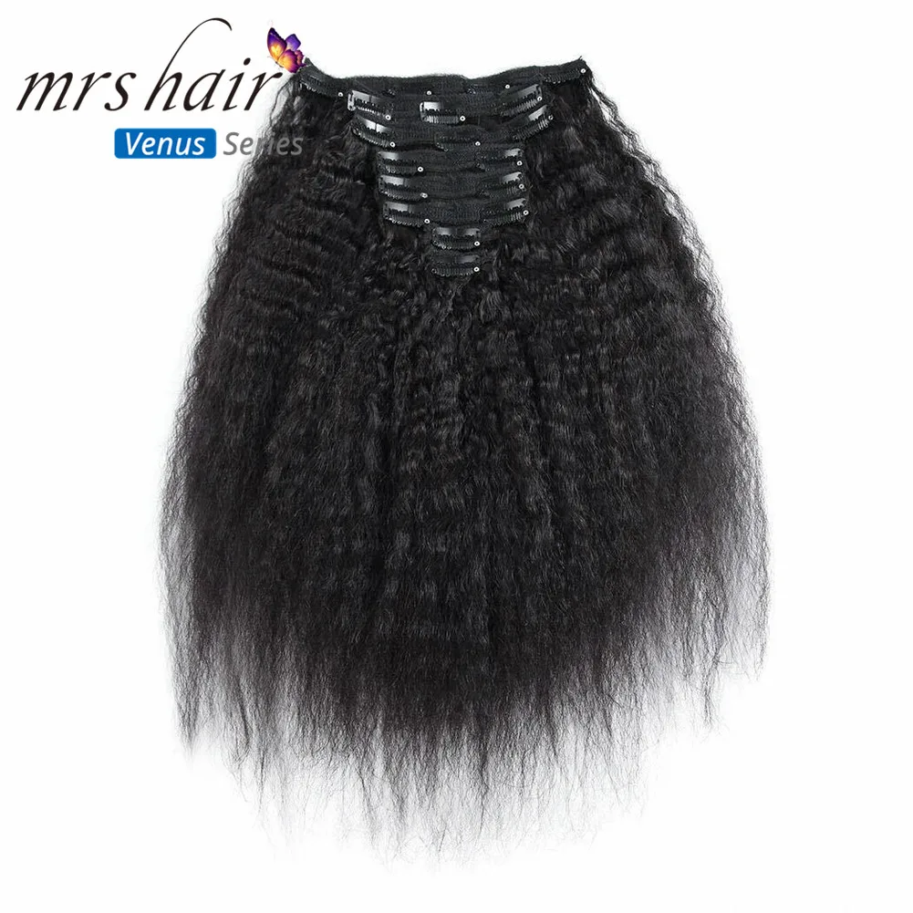MRSHAIR Kinky Straight Clip In Human Hair Extensions Natural 8pcs/set Brazilian Human Extension Clip Hair 120g Clip Full Head
MRSHAIR Kinky Straight Clip In Human Hair Extensions Natural 8pcs/set Brazilian Human Extension Clip Hair 120g Clip Full Head