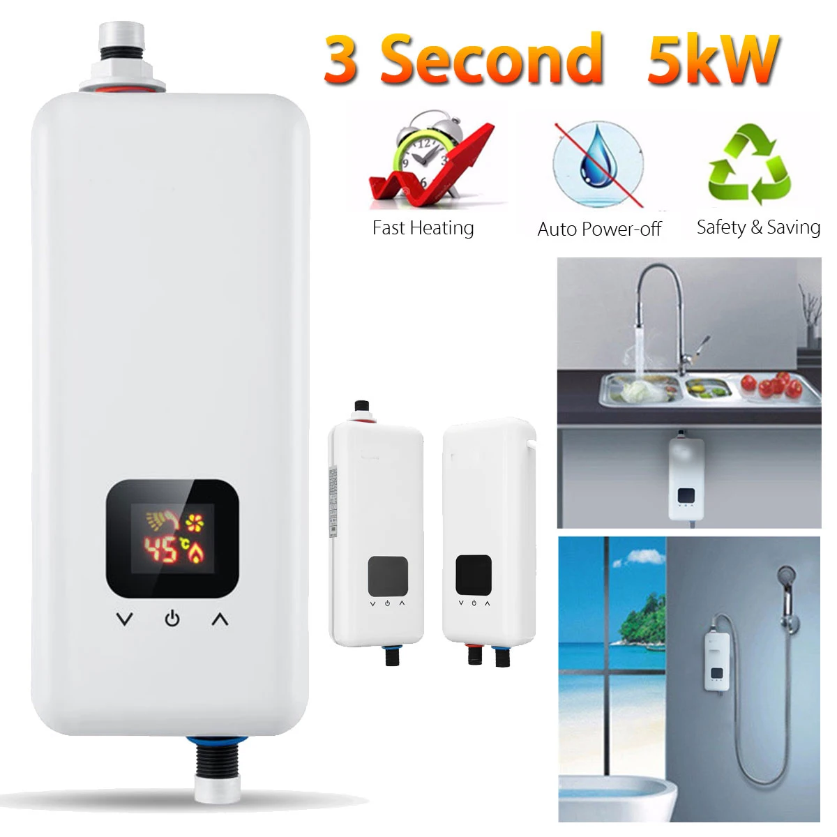 warmtoo Mini Tankless Electric Instant Hot Water System 220V 5500W Faucet Kitchen Instant Heating Tap Water Heater
warmtoo Mini Tankless Electric Instant Hot Water System 220V 5500W Faucet Kitchen Instant Heating Tap Water Heater
