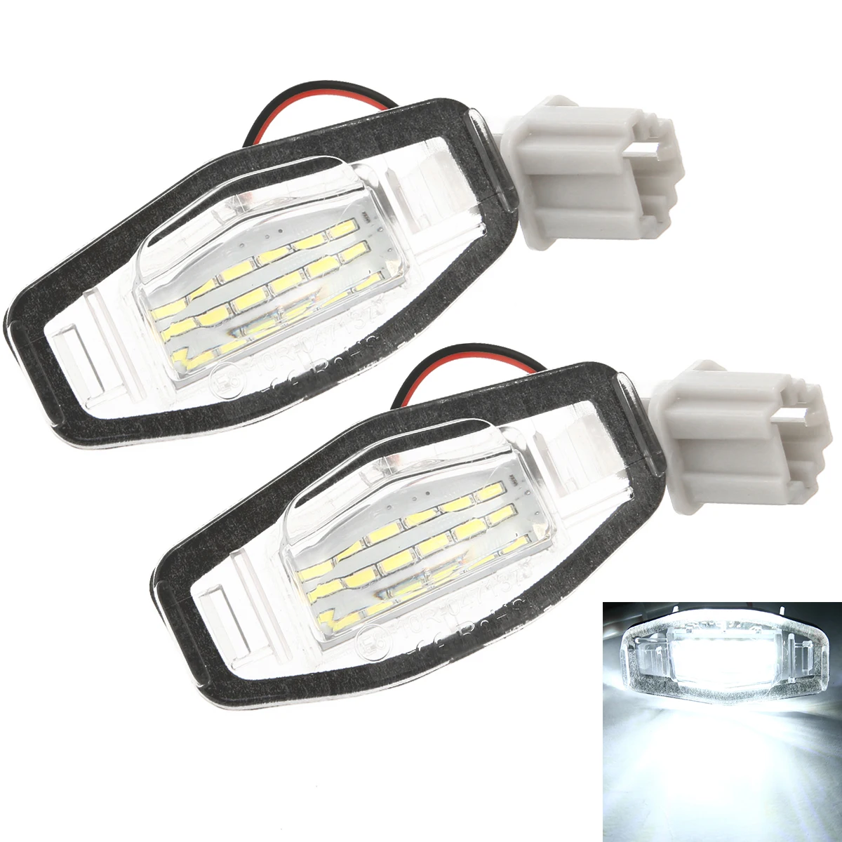 1 Pair Bright White 12V 18LED License Plate Light Lamp Car External Light For Honda Civic Accord Acura TL TSX MDX
1 Pair Bright White 12V 18LED License Plate Light Lamp Car External Light For Honda Civic Accord Acura TL TSX MDX
