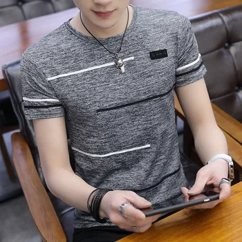 Korean Short Sleeve T Shirt Men O Neck Polyester Mens T Shirt Summer Cool Tee Male Slim Casual Boys Tee Shirt Homme 4XL
Korean Short Sleeve T Shirt Men O Neck Polyester Mens T Shirt Summer Cool Tee Male Slim Casual Boys Tee Shirt Homme 4XL