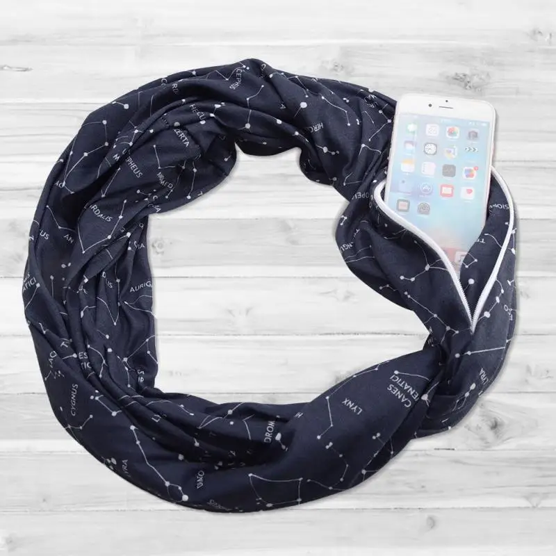 New Style Unisex Stretchy Infinity Loop Scarf With Secret Hidden Zipper Pocket Winter Warm Solid Ring Blanket Wrap Scarves
New Style Unisex Stretchy Infinity Loop Scarf With Secret Hidden Zipper Pocket Winter Warm Solid Ring Blanket Wrap Scarves