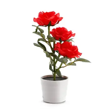 Led Artificial Plant Rose Balcony Lawn Garden Table Lamp Home Decorative Bedside Solar Powered Bedroom Flower Pot
Led Artificial Plant Rose Balcony Lawn Garden Table Lamp Home Decorative Bedside Solar Powered Bedroom Flower Pot