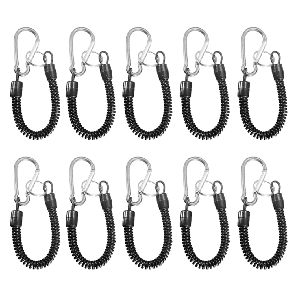 10PCS Steel Fishing Coiled Lanyards with Carabiners - Retractable Coiled Safety Tether Cord for Fishing Hunting
10PCS Steel Fishing Coiled Lanyards with Carabiners - Retractable Coiled Safety Tether Cord for Fishing Hunting