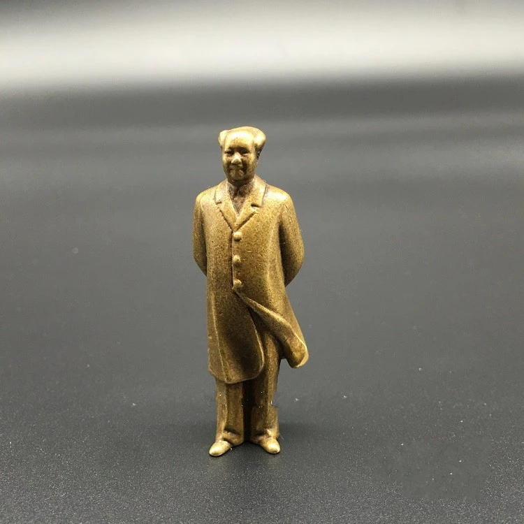 Collectable Chinese Brass Carved Mao Zedong Chairman Mao Exquisite Small Statues
Collectable Chinese Brass Carved Mao Zedong Chairman Mao Exquisite Small Statues