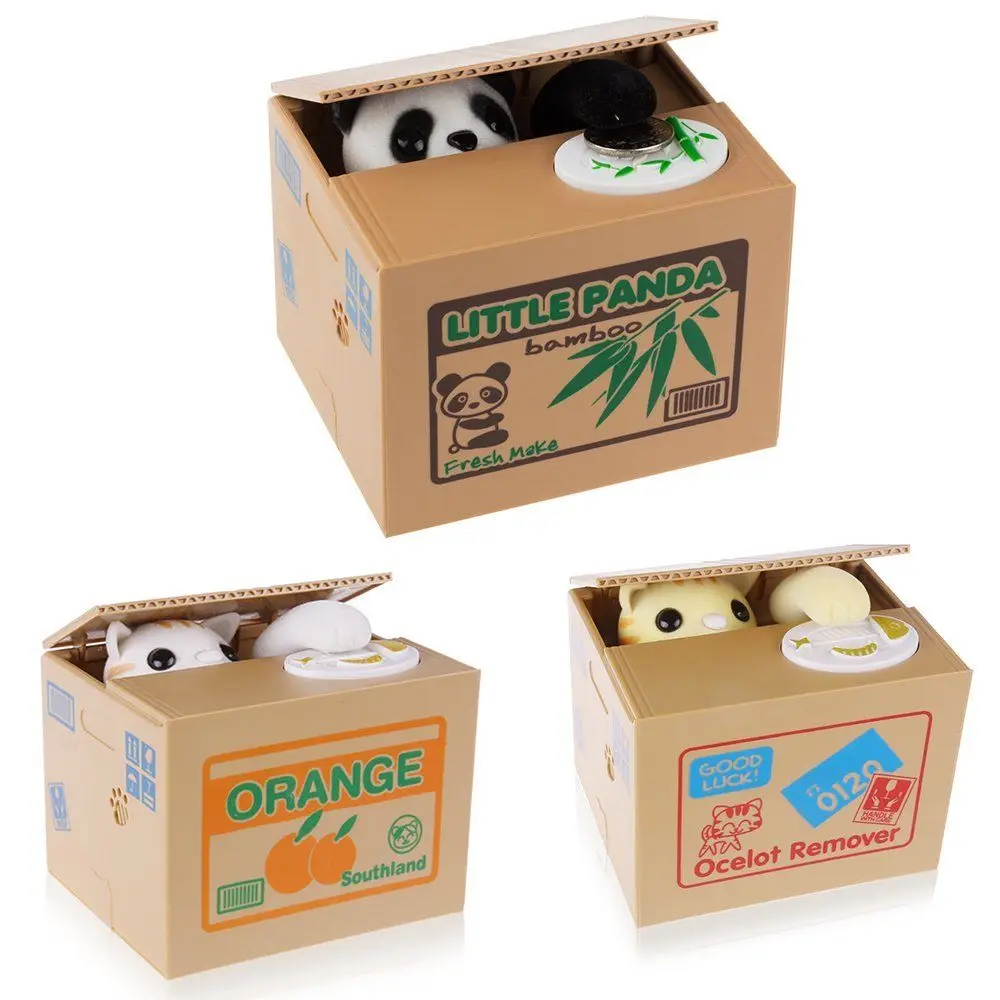 Panda Cat Thief Money boxes toy piggy banks gift kids money boxes Automatic Stole Coin Piggy Bank Money Saving Box Moneybox
Panda Cat Thief Money boxes toy piggy banks gift kids money boxes Automatic Stole Coin Piggy Bank Money Saving Box Moneybox