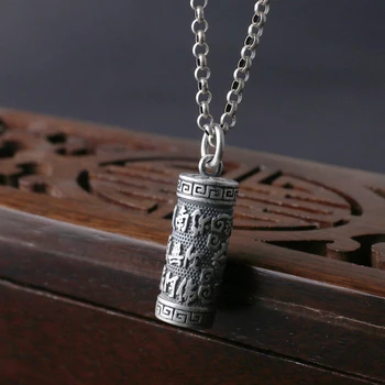 925 Sterling Silver Fashion Jewelry Buddhism Om Namo Amitabha Vajra Locket Box Pendant A2103
925 Sterling Silver Fashion Jewelry Buddhism Om Namo Amitabha Vajra Locket Box Pendant A2103