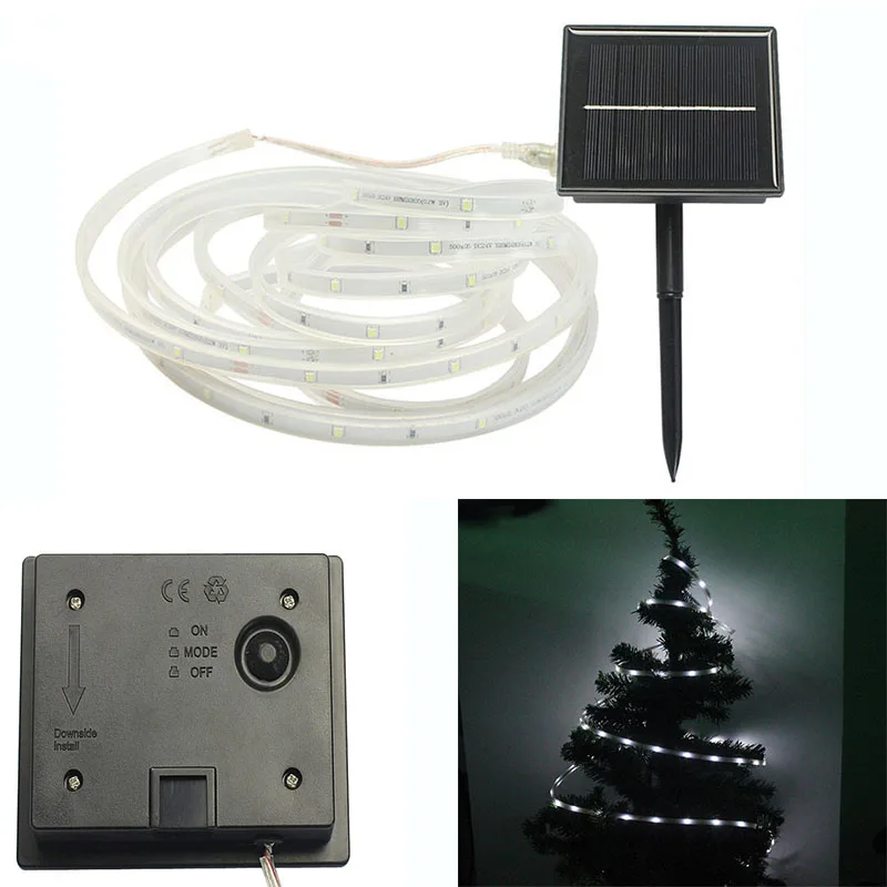 Solar LED light strip Powered 5M 100 LED SMD 2835 Silicon Waterproof Flexible Rope Outdoor indoor Decoration Lighting
Solar LED light strip Powered 5M 100 LED SMD 2835 Silicon Waterproof Flexible Rope Outdoor indoor Decoration Lighting