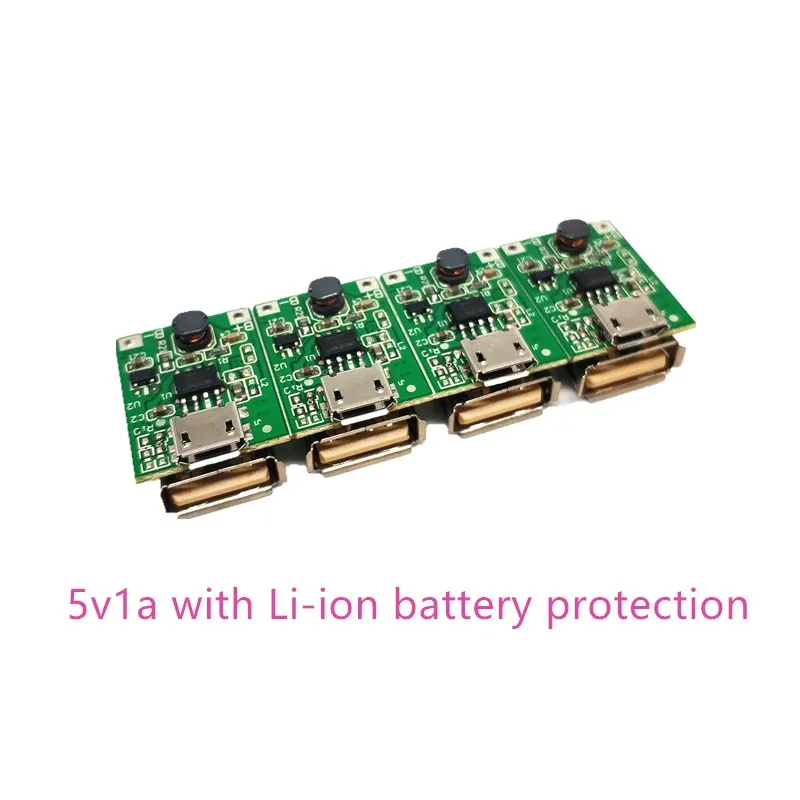 5V Step-Up Power Module Lithium Battery Charging Protection Board Boost Converter 5v1a USB For DIY Charger power bank kit
5V Step-Up Power Module Lithium Battery Charging Protection Board Boost Converter 5v1a USB For DIY Charger power bank kit