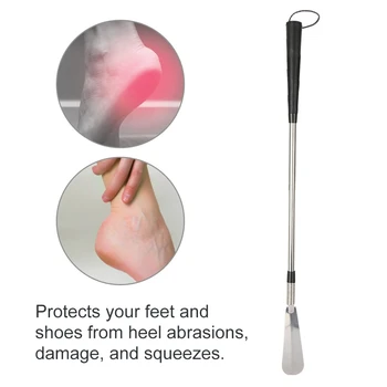 Foot Care Tool Portable Long Shoe Horn Stainless Steel Spring Handled Shoe Lifter Tool Accessories for Eldly People
Foot Care Tool Portable Long Shoe Horn Stainless Steel Spring Handled Shoe Lifter Tool Accessories for Eldly People