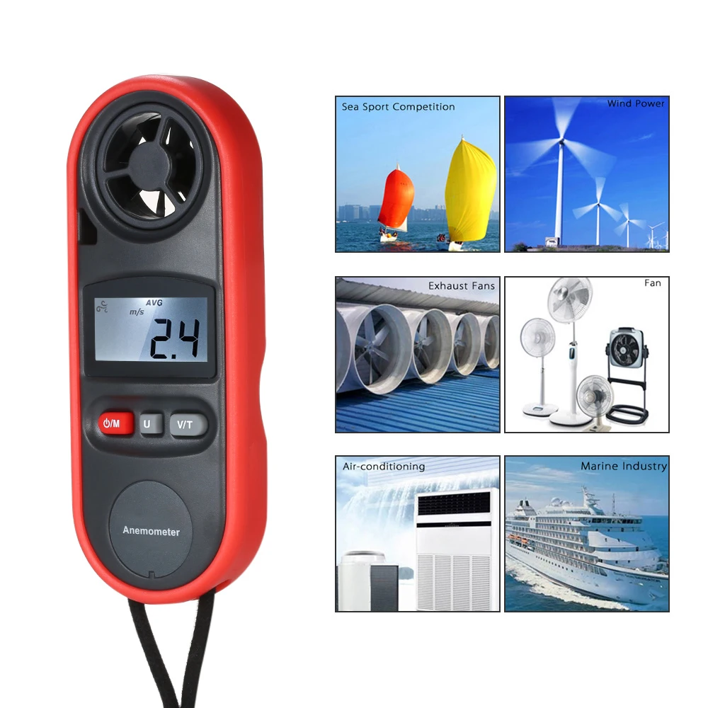 Digital Anemometer Beaufort Scale IP67 Thermometer Handheld Anemometro Pocket Wind Speed Meter Air Velocity Wind Temperature
Digital Anemometer Beaufort Scale IP67 Thermometer Handheld Anemometro Pocket Wind Speed Meter Air Velocity Wind Temperature