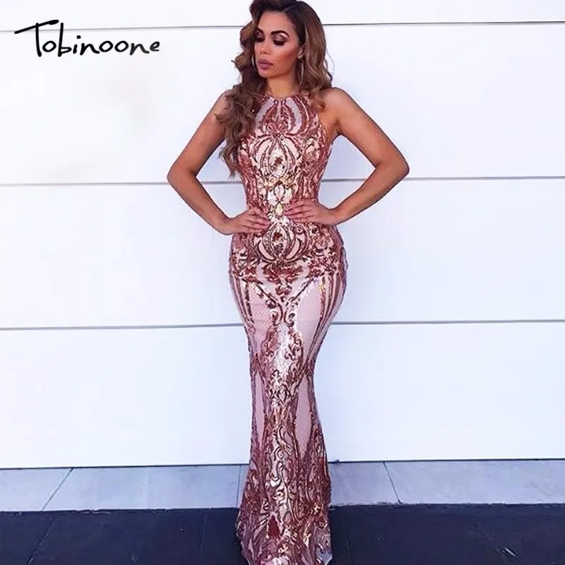 Tobinoone Sequin Mesh White Sexy Dress Women Autumn Halter Sleeveless Maxi Long Dress Nightclub Elegant Party Dresses Vestidos
Tobinoone Sequin Mesh White Sexy Dress Women Autumn Halter Sleeveless Maxi Long Dress Nightclub Elegant Party Dresses Vestidos