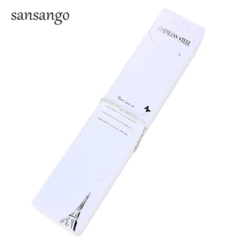 100pcs 20.1*4cm White Paper Card STAINLESS STEEL Necklace Packing Card Jewelry Display Card Hanging Necklace Card Accessories
100pcs 20.1*4cm White Paper Card STAINLESS STEEL Necklace Packing Card Jewelry Display Card Hanging Necklace Card Accessories