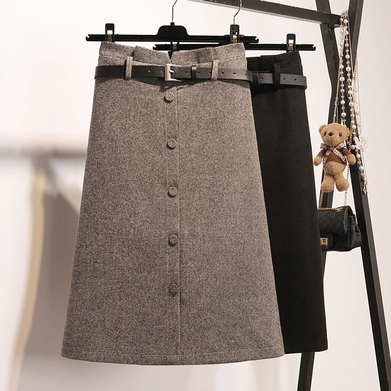 2019 Saia Midi Skirt Saia Longa Knee-length Skirt Cotton Linen Office Lady Solid Straight Sashes Empire Waist Autumn Winter
2019 Saia Midi Skirt Saia Longa Knee-length Skirt Cotton Linen Office Lady Solid Straight Sashes Empire Waist Autumn Winter