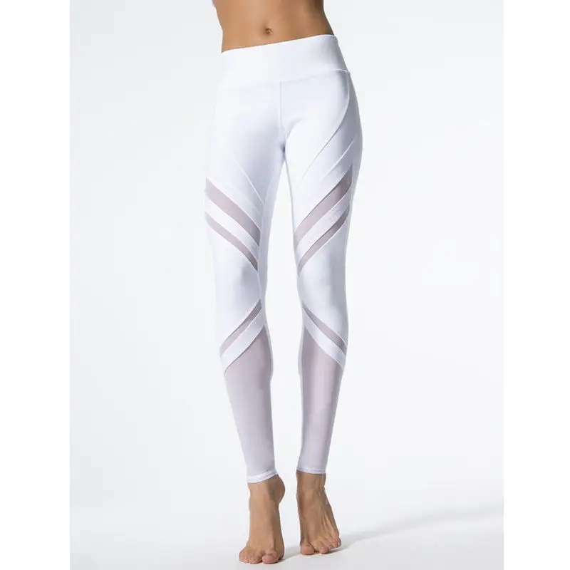 New Women High Waist Fitness Yoga Pants Leggings Stretch Pants Trousers Womens Skinny Mesh Patchwork White Running Leggings
New Women High Waist Fitness Yoga Pants Leggings Stretch Pants Trousers Womens Skinny Mesh Patchwork White Running Leggings