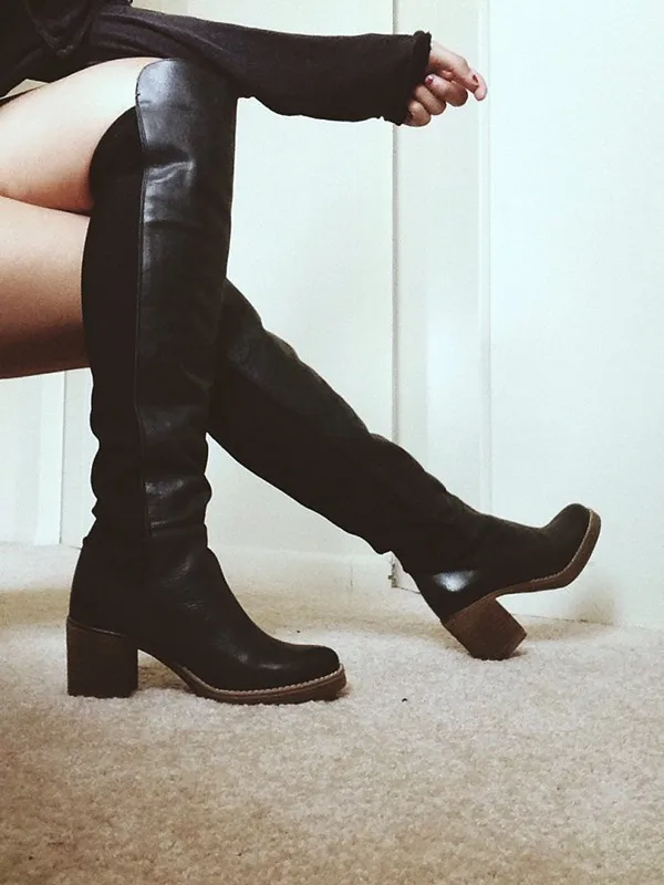 Abesire Hot 2019 Ladies Fashion Patchwork Round Toe Knee High Boots Woman Chunky Heels Vintage Boots Grils Slip-on Casual Shoes
Abesire Hot 2019 Ladies Fashion Patchwork Round Toe Knee High Boots Woman Chunky Heels Vintage Boots Grils Slip-on Casual Shoes