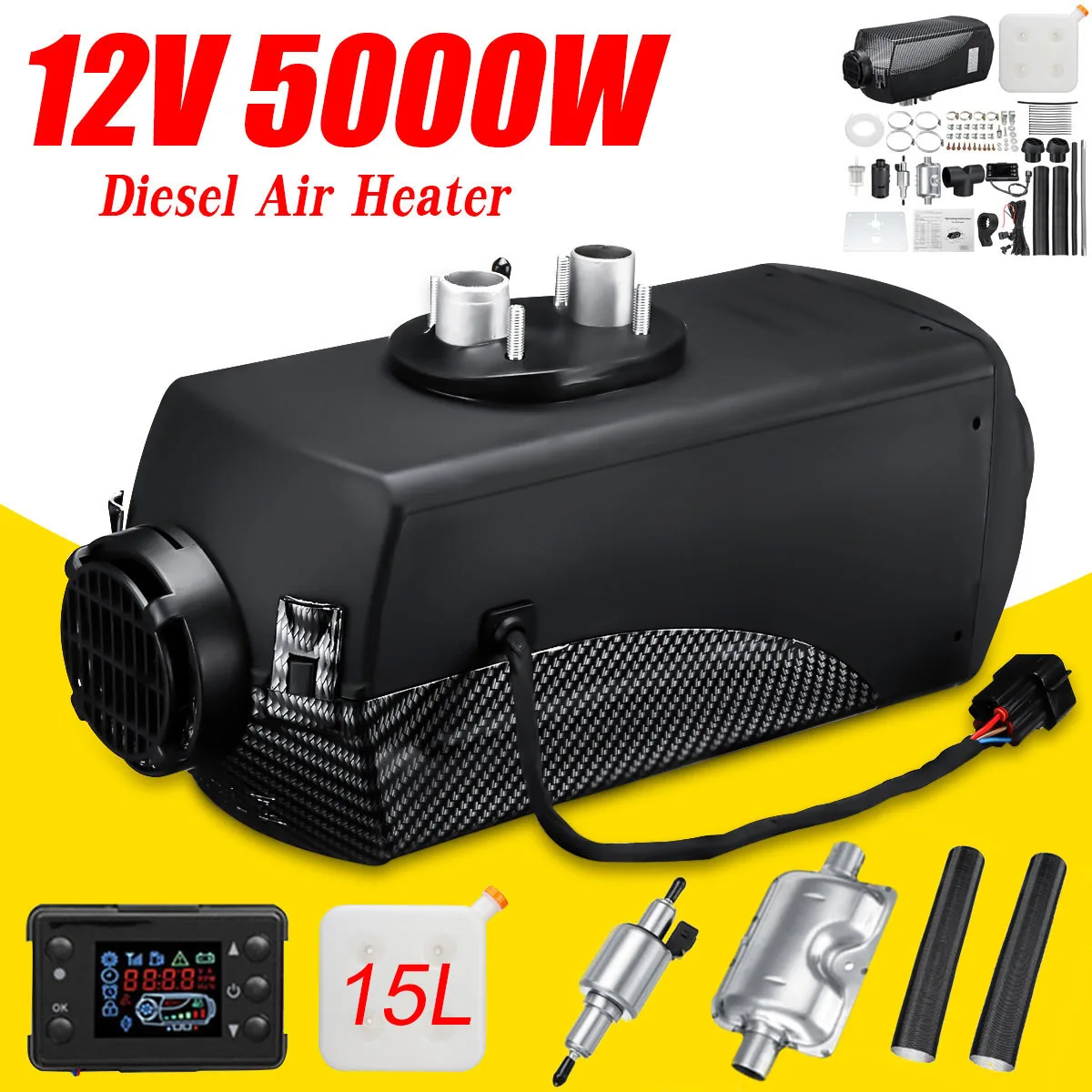 KROAK 12V 5KW Car Heater Air Diesels Heater Constant Thermostat Parking Heater + 15L Tank With LCD Monitor Remote Control
KROAK 12V 5KW Car Heater Air Diesels Heater Constant Thermostat Parking Heater + 15L Tank With LCD Monitor Remote Control
