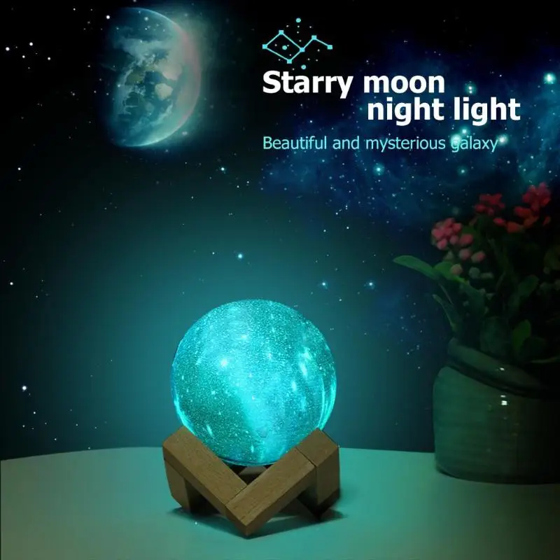 Creative 3D Print LED Moon Lamp Colorful Change Touch Remote Control Bedroom Night Light Rainbow Night Light Home Decor Gift
Creative 3D Print LED Moon Lamp Colorful Change Touch Remote Control Bedroom Night Light Rainbow Night Light Home Decor Gift
