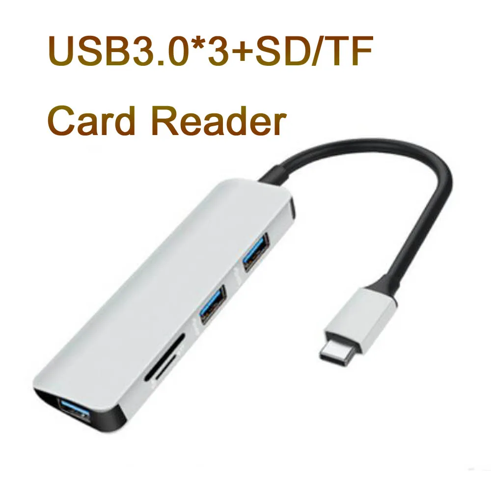 USB C HUB to Multi USB 3.0 hub SD/TF Card Reader Adapter for MacBook Pro Accessories Type C 3.1 Splitter 3 Port USB HUB 3.0
USB C HUB to Multi USB 3.0 hub SD/TF Card Reader Adapter for MacBook Pro Accessories Type C 3.1 Splitter 3 Port USB HUB 3.0
