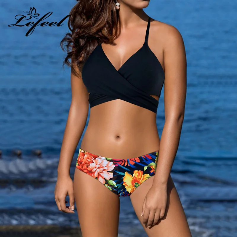 Lefeel Sexy Bandage Bikinis 2019 Cross Patchwork Print Bikini Set Women Low Waist Swimwear Backless Bathing Suit
Lefeel Sexy Bandage Bikinis 2019 Cross Patchwork Print Bikini Set Women Low Waist Swimwear Backless Bathing Suit