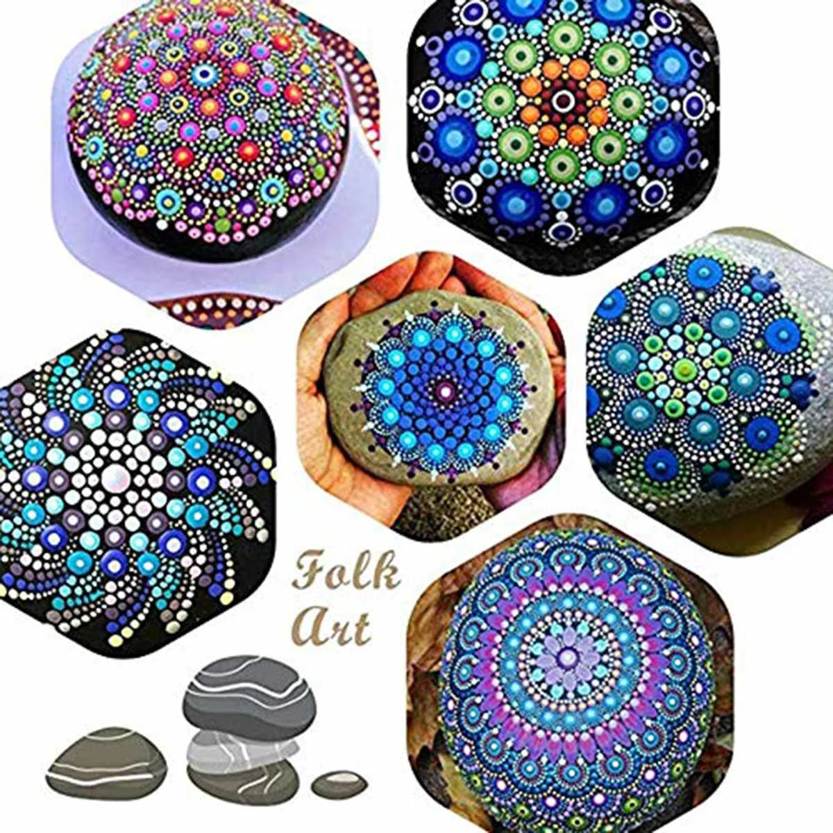 16Pcs Mandala Dotting Tools Painting Rocks Stencils Template Set Acrylic Rods Ball Stylus Painting Pottery Clay Craft Nail Art
16Pcs Mandala Dotting Tools Painting Rocks Stencils Template Set Acrylic Rods Ball Stylus Painting Pottery Clay Craft Nail Art