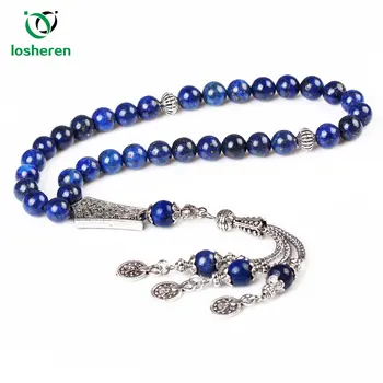 LOSHEREN New Lapis Lazuli Stone Beads 33 Islamic Rosary Muslim Tasbih Allah Beads Man Bracelet Ramadan Gift 8mm Tesbih
LOSHEREN New Lapis Lazuli Stone Beads 33 Islamic Rosary Muslim Tasbih Allah Beads Man Bracelet Ramadan Gift 8mm Tesbih