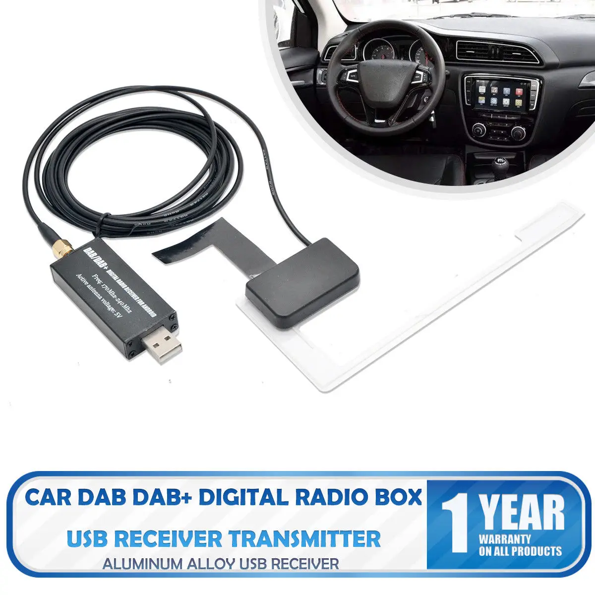 GPS Receiver Antenna For Europe Unique Car DAB Digital Radio USB Adapter-Receiver For Android Navigation Car DVD player
GPS Receiver Antenna For Europe Unique Car DAB Digital Radio USB Adapter-Receiver For Android Navigation Car DVD player