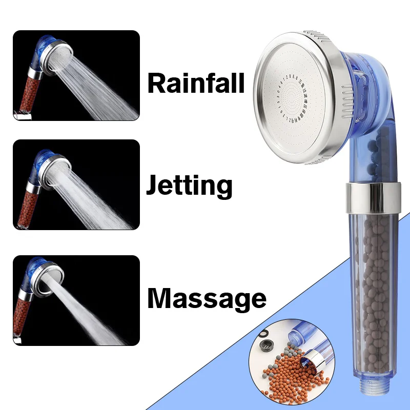 Shower Head Filter Water Saving High Pressure Handheld Round Ion Spa Bath Three Mode Filtration Handheld Nozzle Sprinkler
Shower Head Filter Water Saving High Pressure Handheld Round Ion Spa Bath Three Mode Filtration Handheld Nozzle Sprinkler