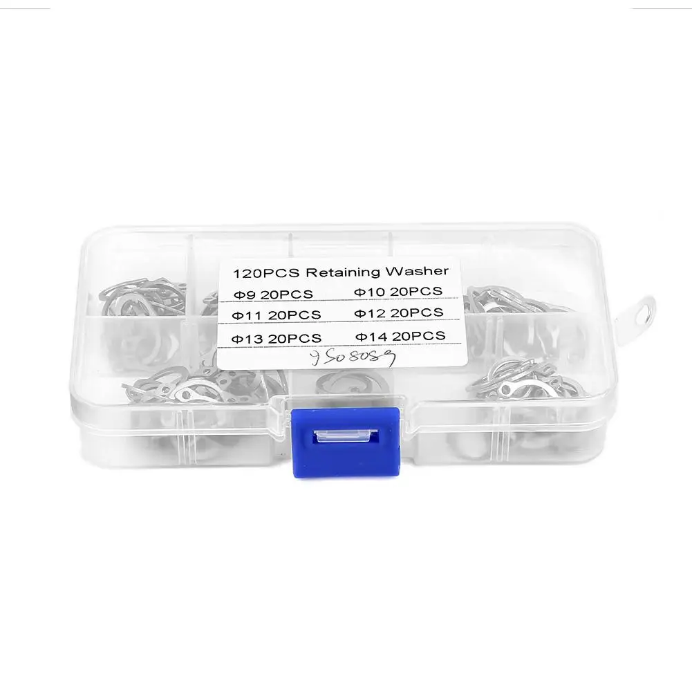 120pcs Stainless Steel Snap Retaining Ring Circlip Assortment Set with Box 9mm-14mm High Quality
120pcs Stainless Steel Snap Retaining Ring Circlip Assortment Set with Box 9mm-14mm High Quality