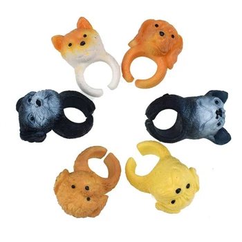 6 Pcs/lot Creative Shar Pei Dog Bulldog Teddy Dog Head Ring Tell Story Finger Puppet Children's Toys Novelty Gag Toy
6 Pcs/lot Creative Shar Pei Dog Bulldog Teddy Dog Head Ring Tell Story Finger Puppet Children's Toys Novelty Gag Toy