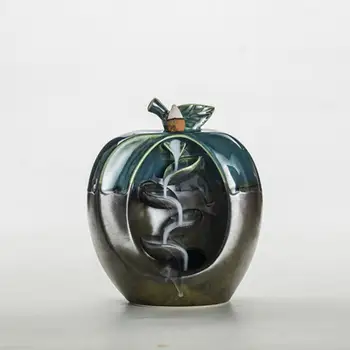 Mini Incense Burner Apple Pear Shaped Backflow Incense Holder Mix Color Cute Smoke Waterfall Censer Holder Home Decoration Craft
Mini Incense Burner Apple Pear Shaped Backflow Incense Holder Mix Color Cute Smoke Waterfall Censer Holder Home Decoration Craft