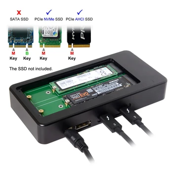 CY Thunderbolt 3 to Dual NVME AHCI NGFF M-Key SSD Raid Docking & Displayport Cartridge Adapter
CY Thunderbolt 3 to Dual NVME AHCI NGFF M-Key SSD Raid Docking & Displayport Cartridge Adapter