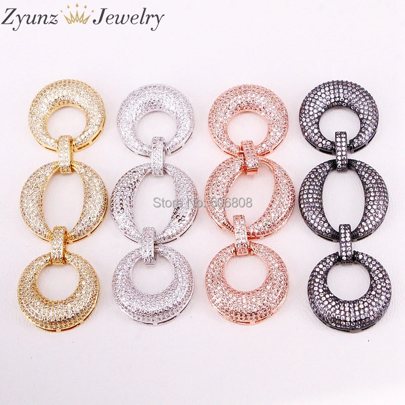 4PCS ZYZ324-9548 Three Circle Connector, Micro Pave Clear CZ Stone Pendant Charms, Necklace Connector Bead, DIY Jewelry Findings
4PCS ZYZ324-9548 Three Circle Connector, Micro Pave Clear CZ Stone Pendant Charms, Necklace Connector Bead, DIY Jewelry Findings